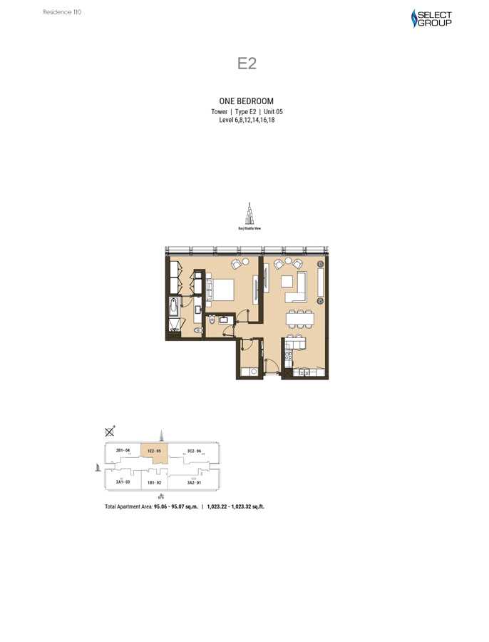 Type E2, Level 6 To 18, Unit 5